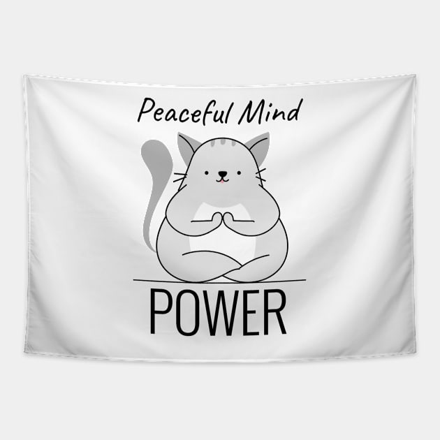 Peaceful mind power Tapestry by Harry C