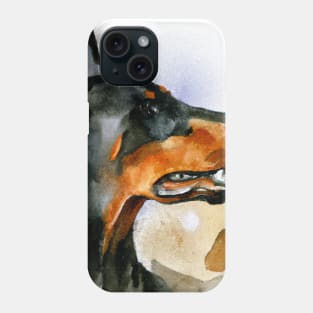 Doberman Pinscher Watercolor - Gift For Dog Lovers Phone Case