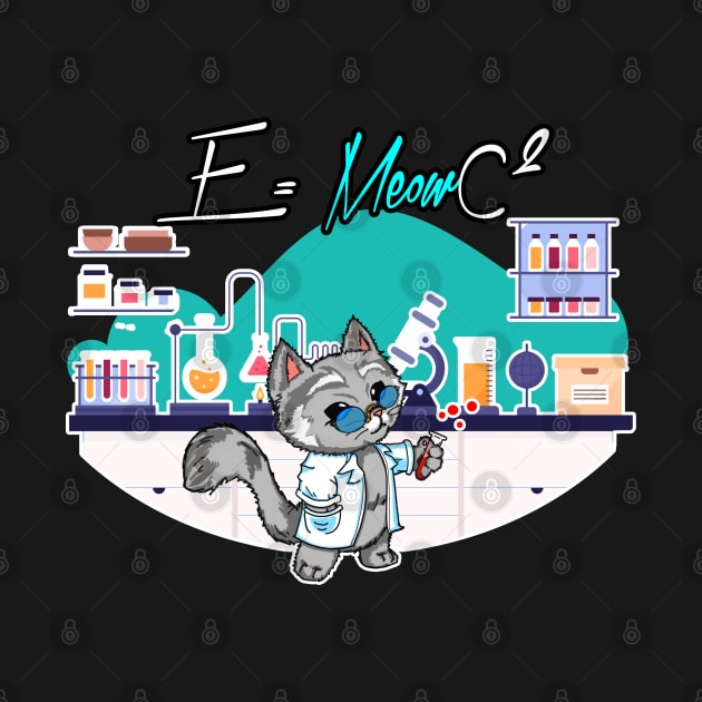 E = MeowC2 - Cat Science Lover by DeMonica