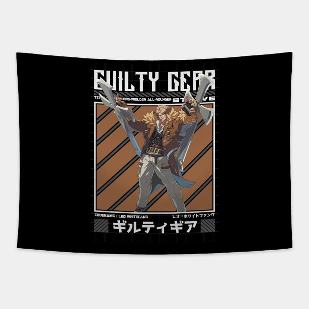 Leo Whitefang - Guilty Gear Strive Tapestry by Arestration