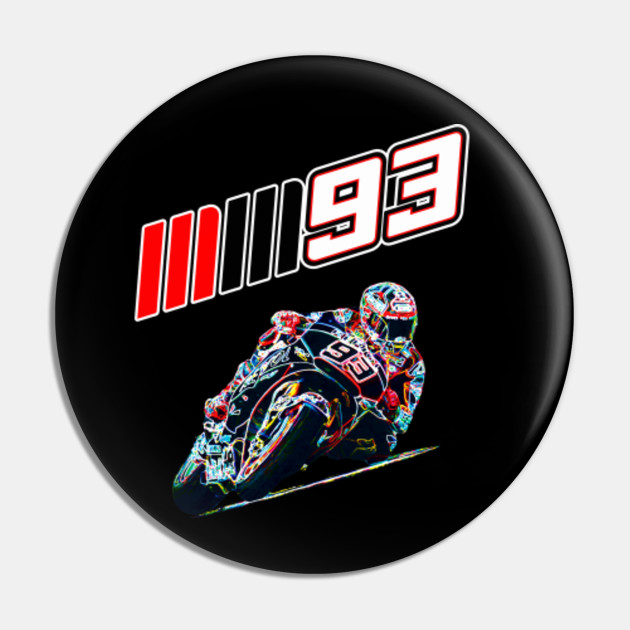 Marc Marquez W Logo Marc Marquez Pin Teepublic