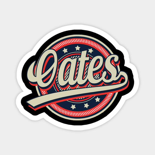 Great Gift Oates For Name Vintage Styles Christmas 70s 80s 90s Magnet by MakeMeBlush