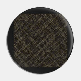 Timothy in Black and Gold Crosshatching Pin