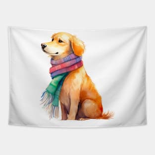 Winter Dog Tapestry