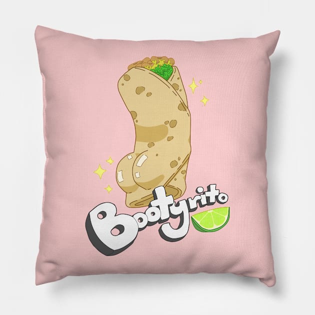 Bootyrito Pillow by LadybugDraws