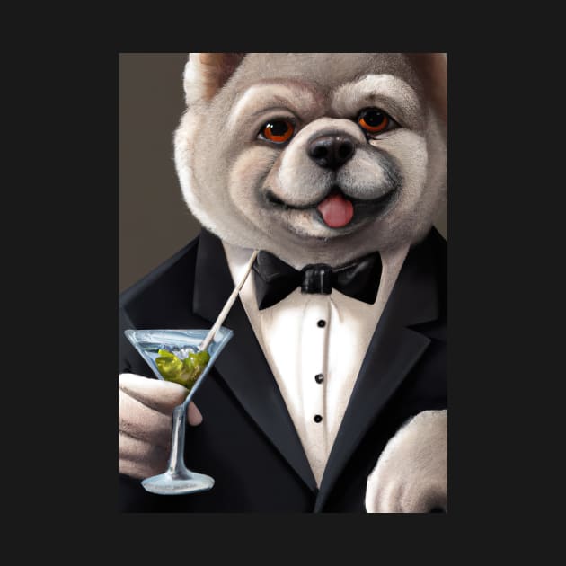 Chow Chow Suit Martini by maxcode