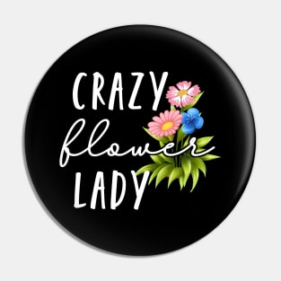 Crazy Flower Lady Pin