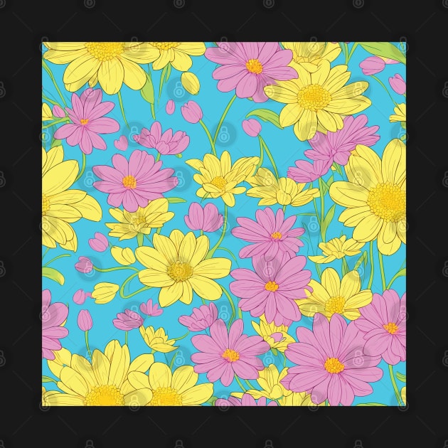 Pastelicious Spring flowers Pattern by souw83