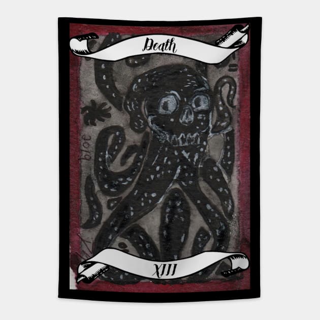 Death - Lovecraft Tarot Card Tapestry by BladeAvenger