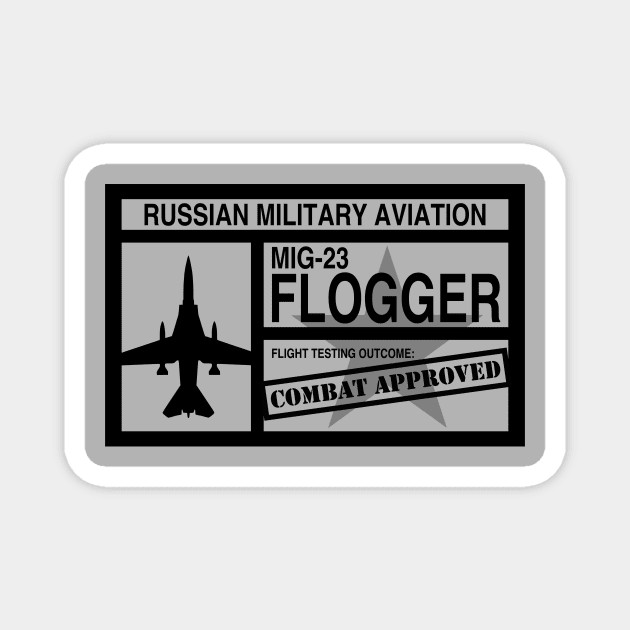 Mig-23 Flogger Magnet by Tailgunnerstudios