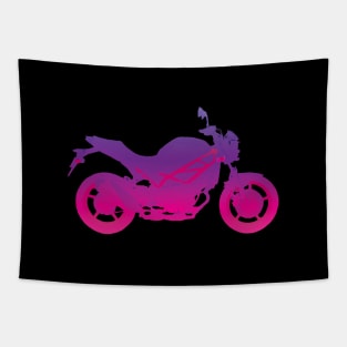 Suzuki motorcycle synthwave gradient Tapestry