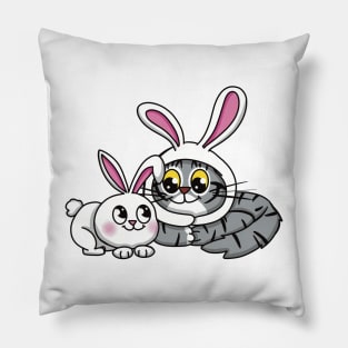 Bunny Kitty Pillow