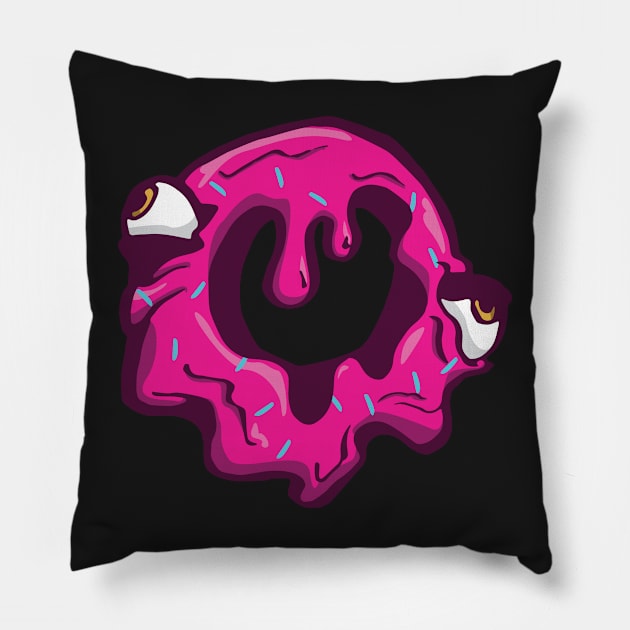 Melty Donuts Pillow by thecamobot
