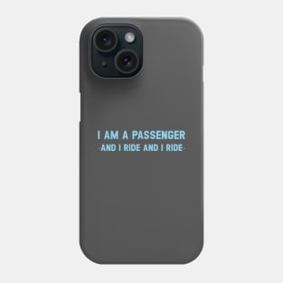 The Passenger, blue Phone Case