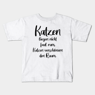 Kleidung Accessoires Lustiges Katzen Motiv T Shirt Kinder Kindershirt Tier Spruche Katze Spruche Eurodite