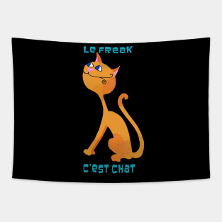 Le Freak C'est Chat Tapestry