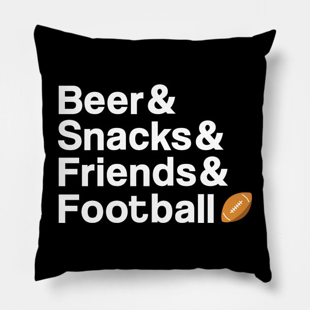 Beer and Football Pillow by katiestack.art