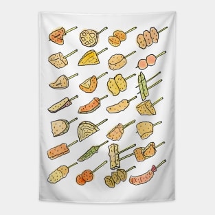 Japanese Kushikatsu Party Tapestry