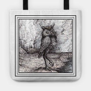 Owl King - Medieval style Tote