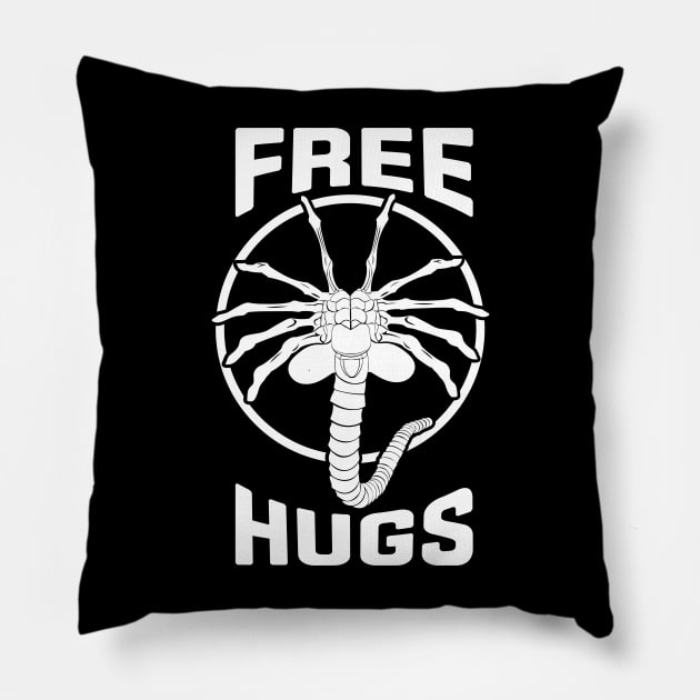 Free Facehugger Hugs Pillow by Meta Cortex