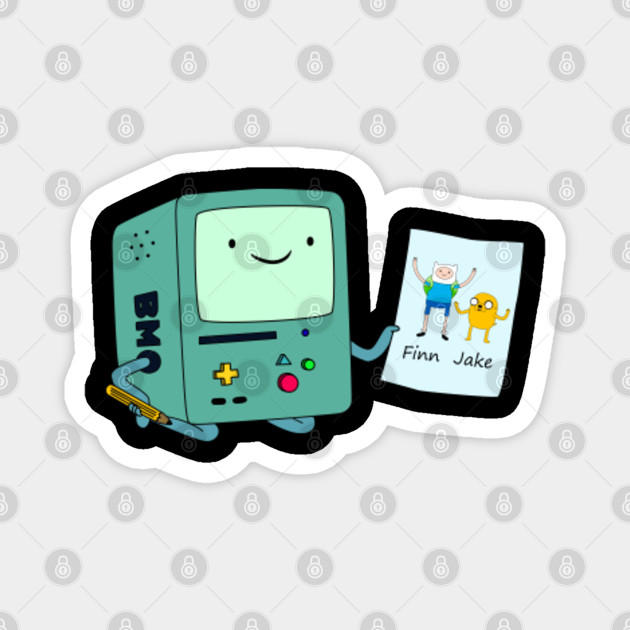 Adventure Time Bmo The Painter Bmo Magnet Teepublic