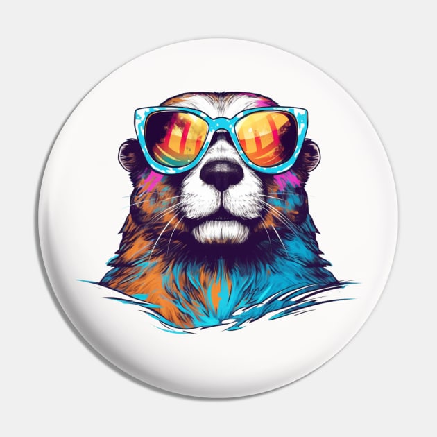cool otter colorful Pin by hippohost