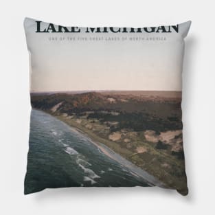 Visit Lake Michigan Pillow