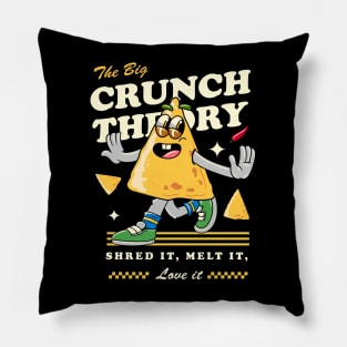 Cute Nachos Mexican Food Cartoon Pillow