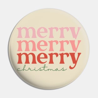 Merry Merry Merry Christmas Pin