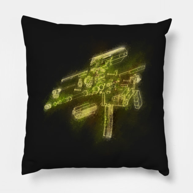 Ballistic Anatomy Pillow by Greydn