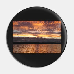 Summer Sunset on the Beagle Channel Pin