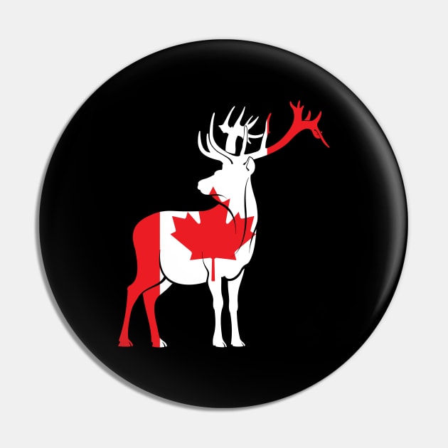 Maple Leaf Deer Canada Pin by shirtsyoulike