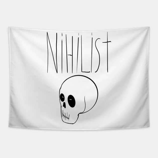 Nihilist (Black) Tapestry by LarsBeelzebub