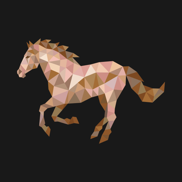 Running Horse Lowpoly by tsign703