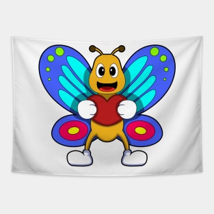 Butterfly with Heart Tapestry