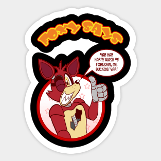 Foxy The Pirate Fox (FNaF Movie) Sticker for Sale by chickoless