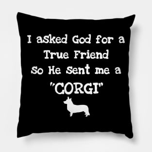 I asked God for a True Friend Pillow