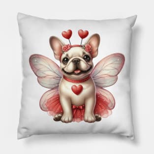 Valentine Fairy French Bulldog Pillow