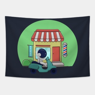 ASTRO AND BARBERSHOP Tapestry