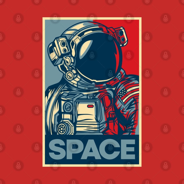 ASTRONAUT POSTER by beanbeardy