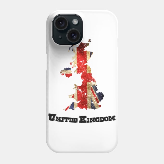 Vintage United Kingdom Flag Phone Case by ElevenGraphics