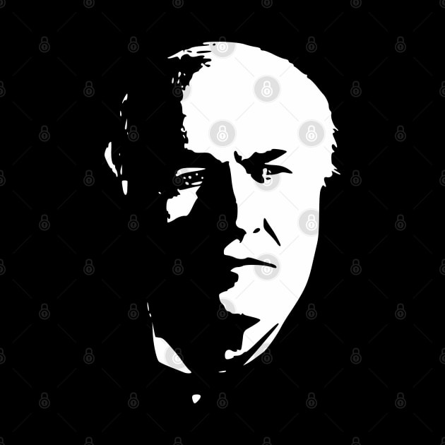 Thomas Edison Minimalistic Pop Art by Nerd_art