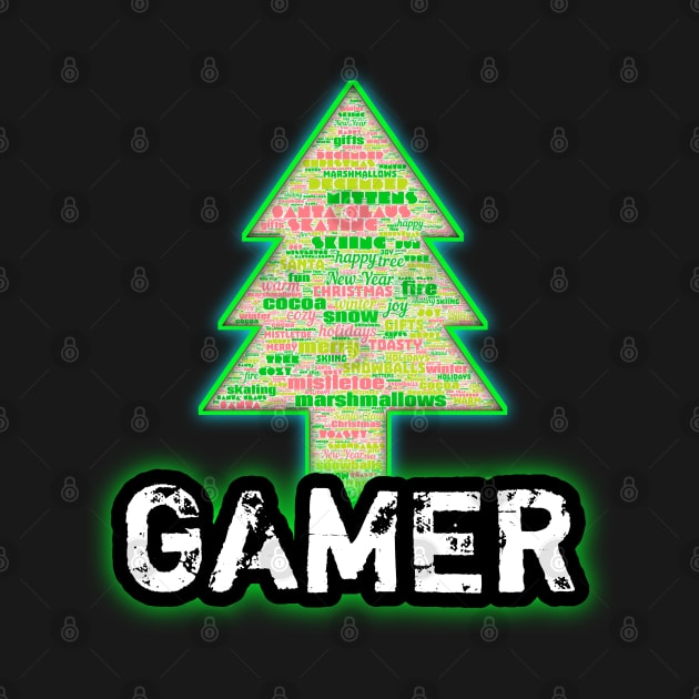 Gamer Christmas Tree by MaystarUniverse