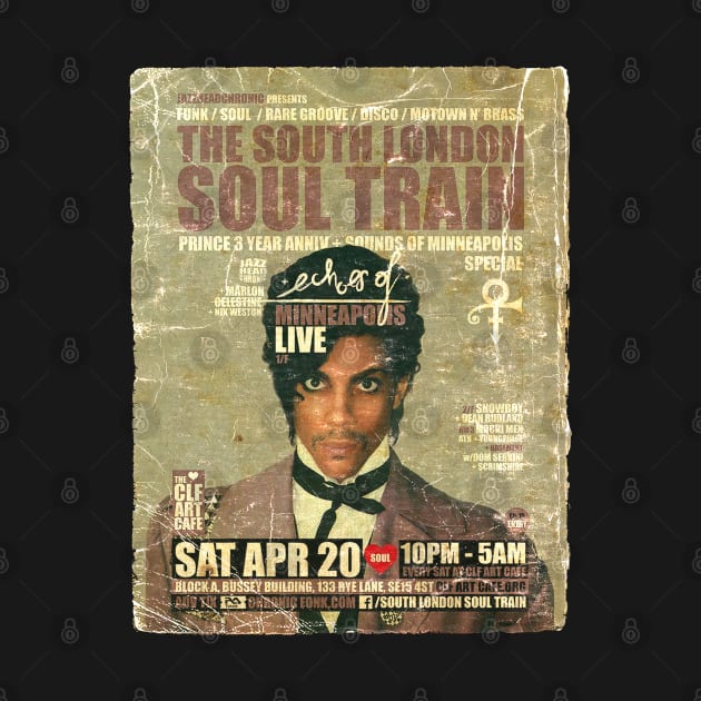 POSTER TOUR - SOUL TRAIN THE SOUTH LONDON 62 by Promags99