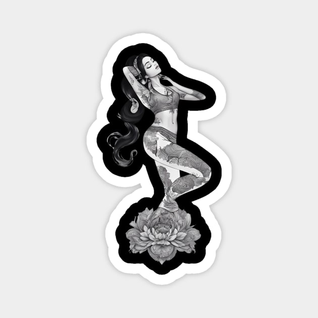 Spiritual Tattoo Magnet by animegirlnft