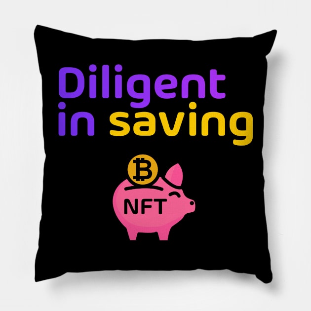 nft crypto Pillow by pleasuretshirt