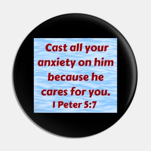 Bible Verse 1 Peter 5:7 Pin