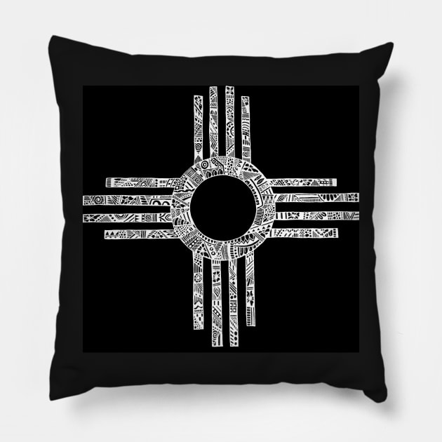 Sacred Zia Pillow by lizzyad