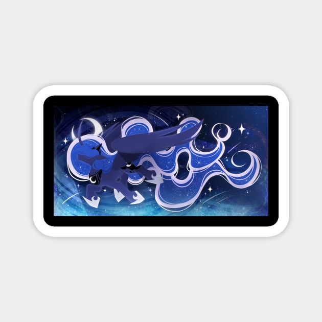 Princess Luna's Starry Night Magnet by Marie Oliver