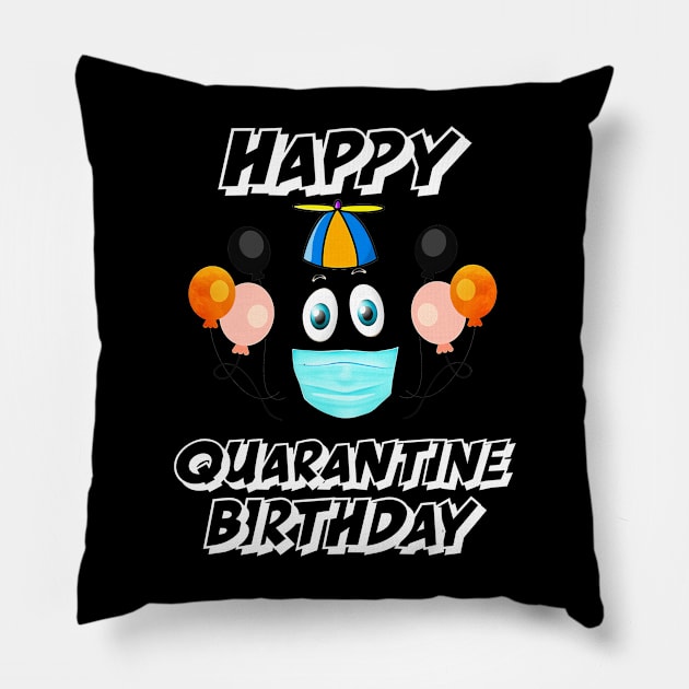 Happy Quarantined Birthday 2020 Pillow by Tatjana  Horvatić